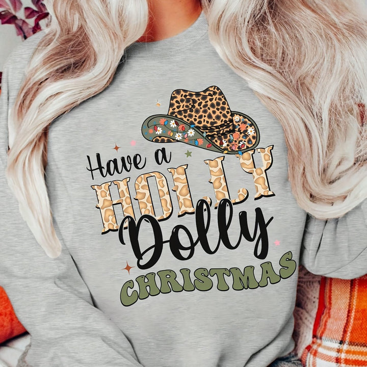 Damen Sweatshirt mit kreativem Weihnachten-Motiv und stylischem Schriftzug Drune