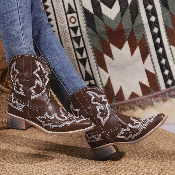 Drune | Vintage Bestickte Stiefel