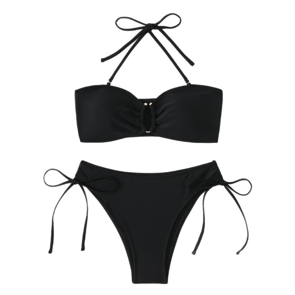 Damen Bandeau-Bikini-Set mit verstellbaren Trägern Drune