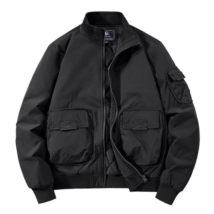 Herren Modische Bomberjacke mit zahlreichen Taschen Drune