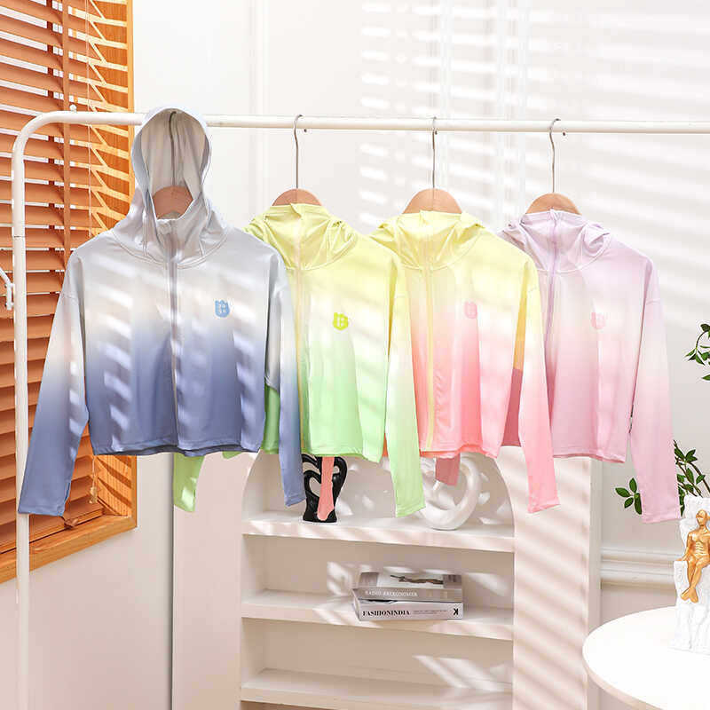 Damen nan leichte UV-Schutz Kapuzenjacke aus Funktionsstretch mit durchgehendem Reißverschluss und Raglanärmeln Drune