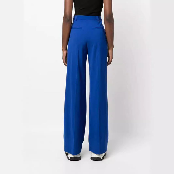 Damen High‑Waist Weitbein‑Hose im Tailoring‑Look Drune