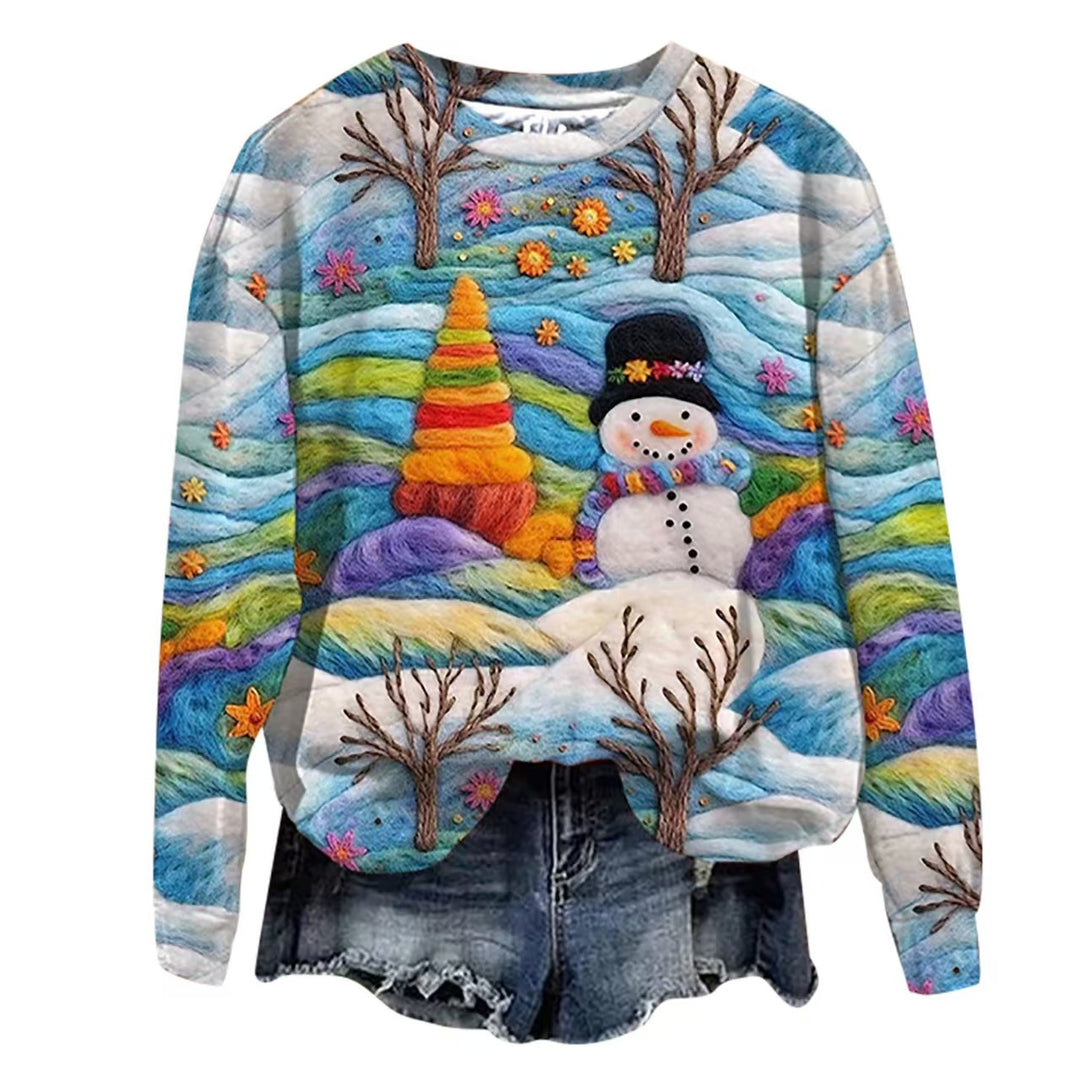 Damen Verspielter Weihnachts-Pullover Drune