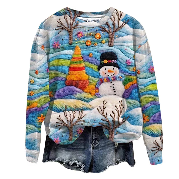 Damen Verspielter Weihnachts-Pullover Drune