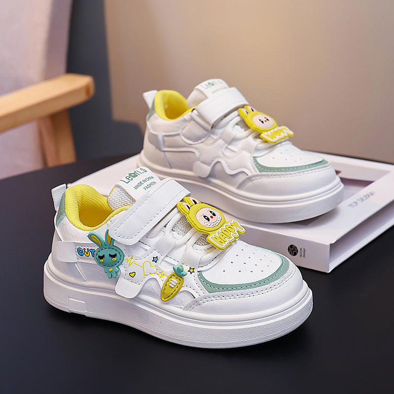 Damen Sneakers mit süßen Motiven und Klettverschluss Drune