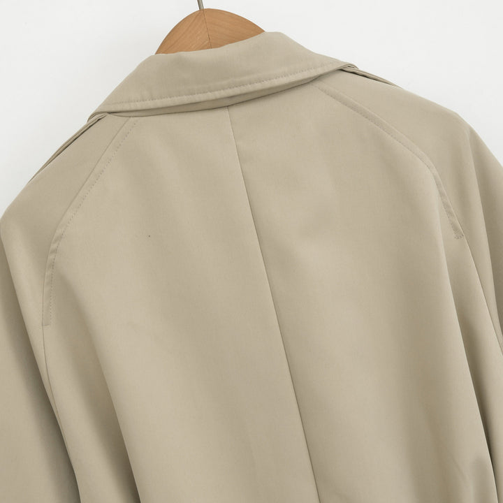 Damen Kurztrench mit Bindegürtel und weitem Arm Drune