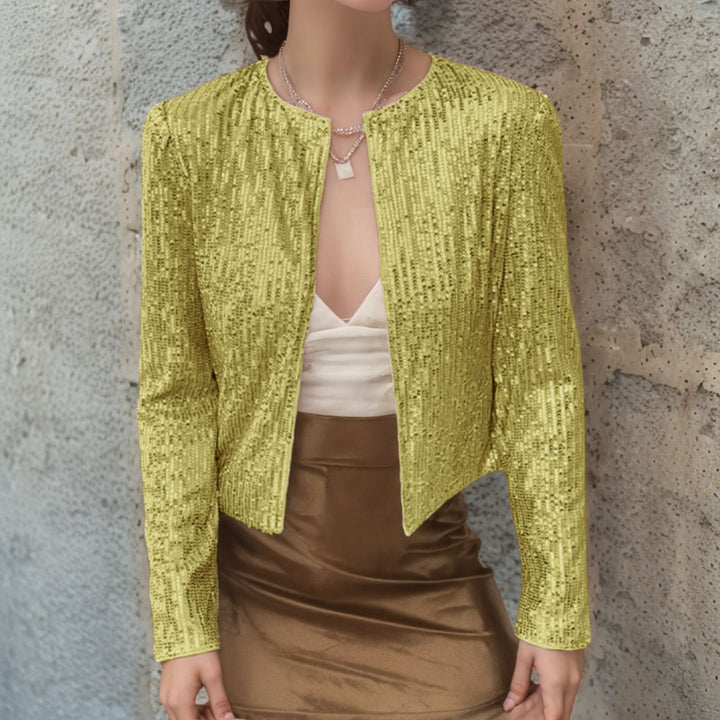 Damen Paillettenjacke im modernen Schnitt Drune