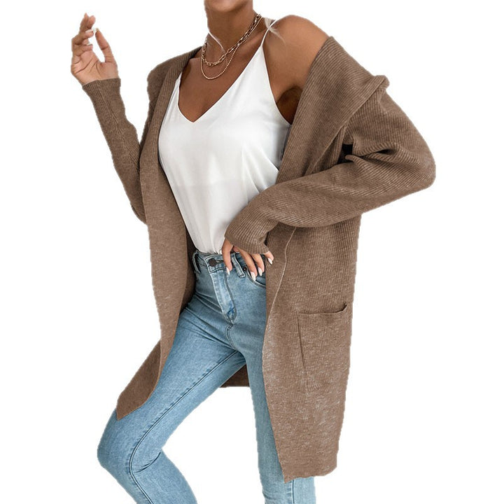 Damen Lässiger Strickmantel Drune