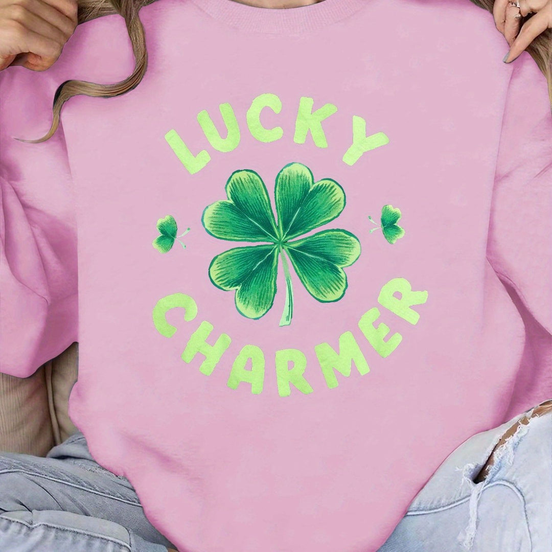 Damen Sweatshirt mit motivierendem Print und lässigem Schnitt Drune