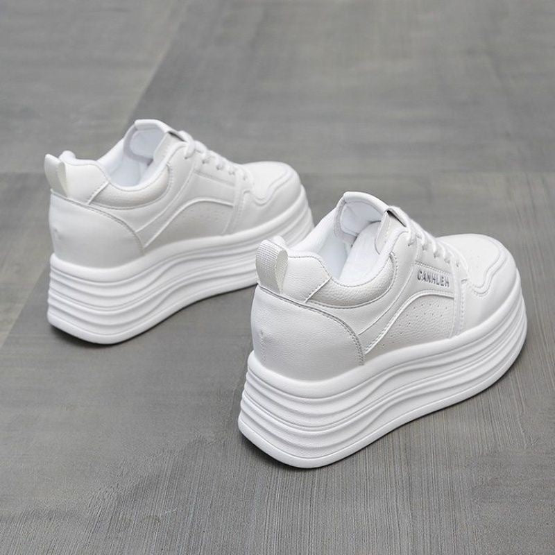 Damen Sportliche Plateau Sneakers Drune