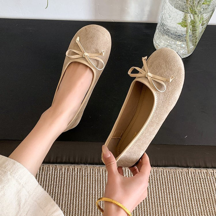 Damen Ballerinas mit schickem Schleifen-Akzent und weichem Obermaterial Drune