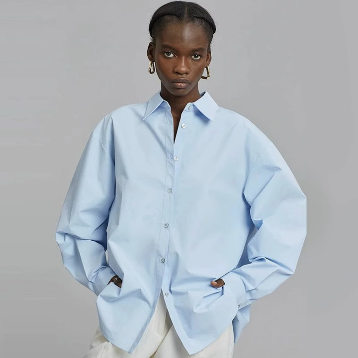Damen Oversize-BGeschäft hemd Drune