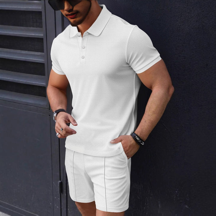 Herren Poloshirt und Shorts Set Drune