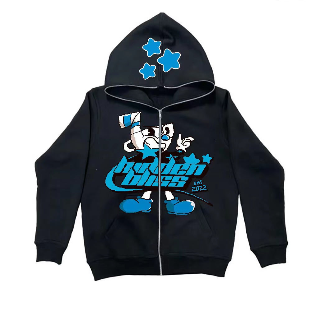 Damen Kapuzenjacke mit aufregendem Grafikdesign Drune