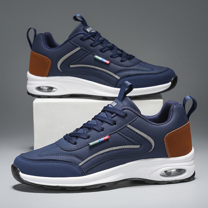 Herren atmungsaktive Freizeit-Plateau-Sneaker mit Luftkammersohle und gepolstertem Komfortfußbett Drune
