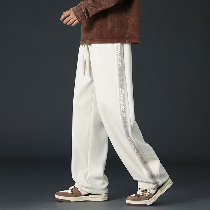 Herren Bequeme Sport Jogginghose mit seitlichen Streifen