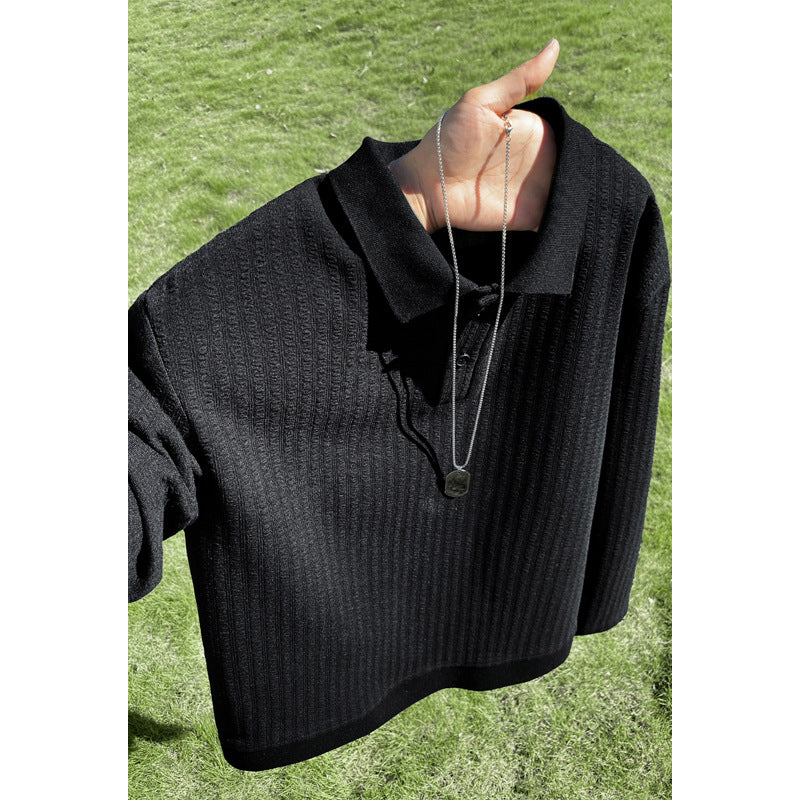 Damen Modisches Oversized Poloshirt mit strukturiertem Design Drune