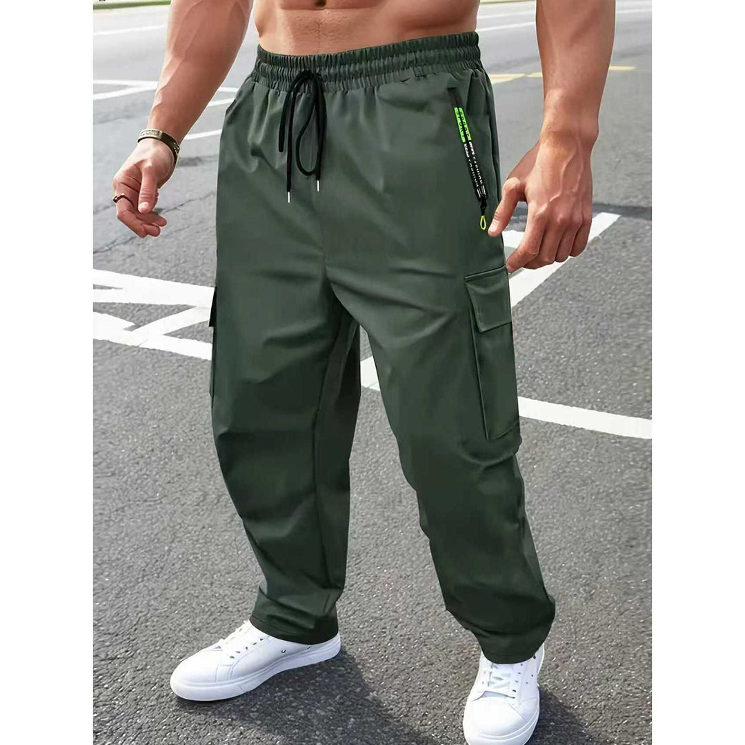 Herren Praktische Cargo-Hose mit verstellbarem Gummizug Drune
