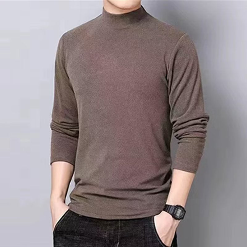 Herren Hochwertiges Langarmshirt mit Rollkragen Drune