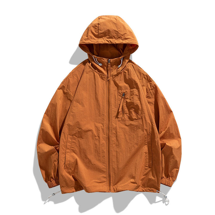 Herren Leichte Windjacke mit Kapuze