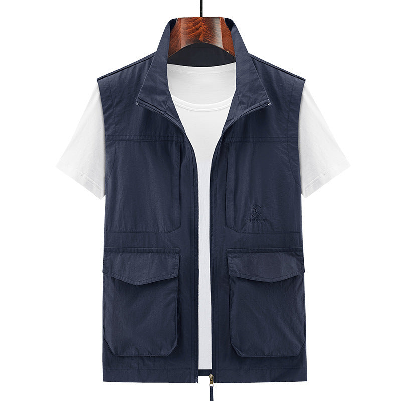 Herren Multifunktionale Outdoor-Weste mit praktischen Taschen Drune