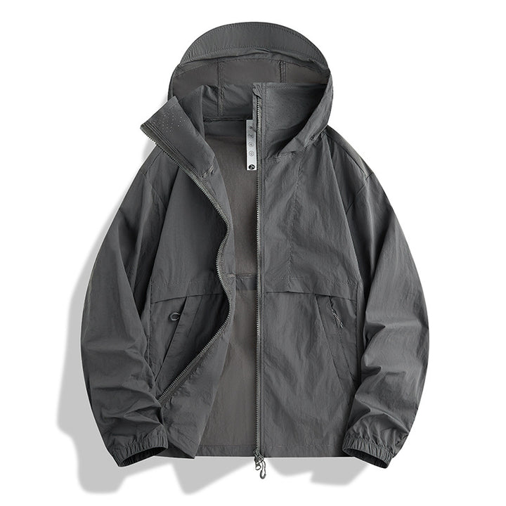 Herren Leichte Sportjacke mit durchgehendem Reißverschluss Drune
