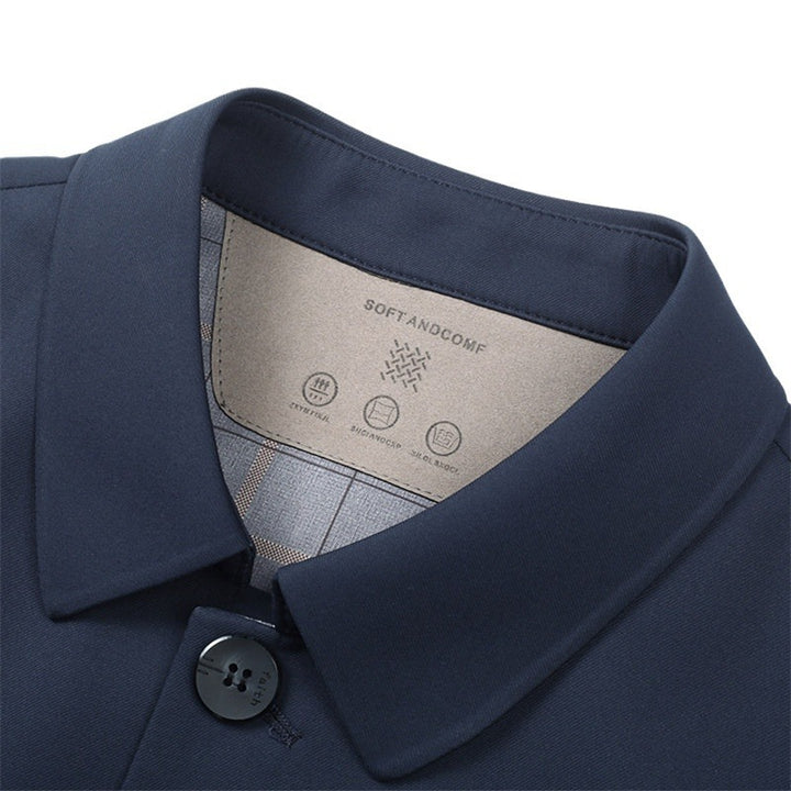 Herren leichte Chorejacke mit modernem Schnitt und praktischen Knöpfen Drune