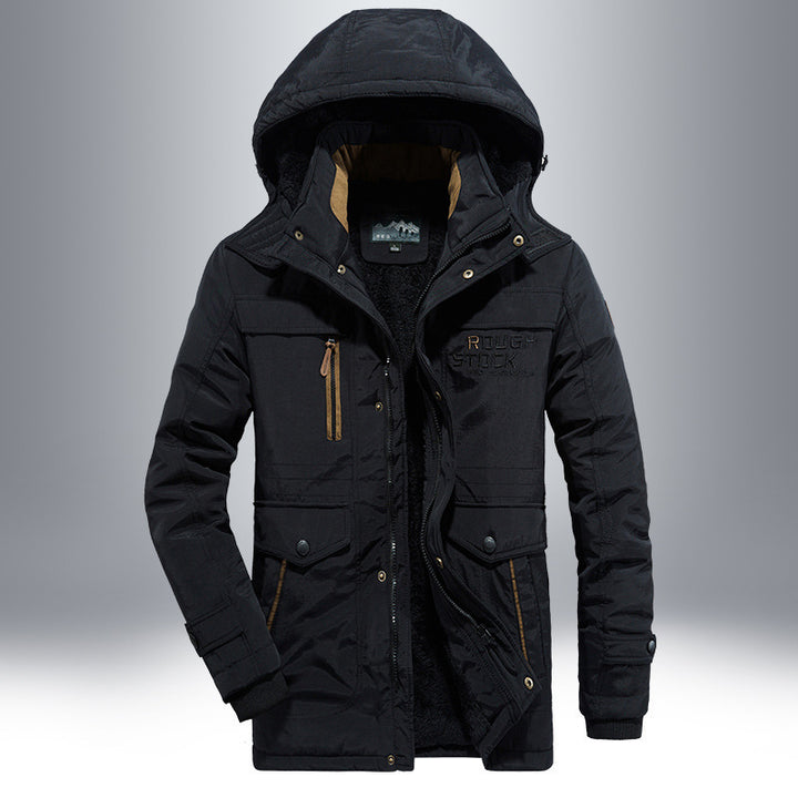 Herren Wasserfeste Outdoor-Jacke mit Fleece-Futter Drune