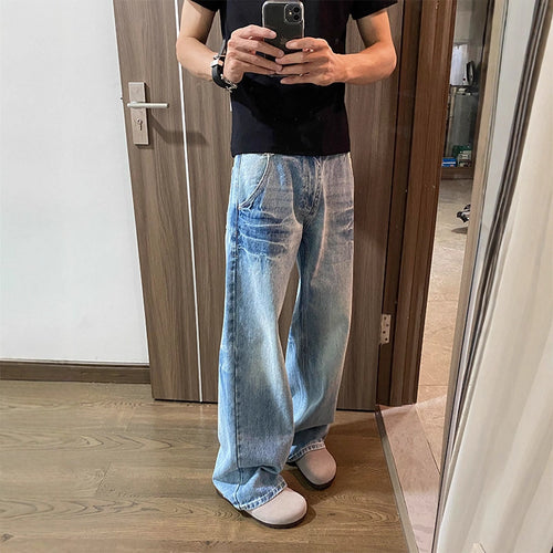 Herren Modische Weitgeschnittene Jeans Drune