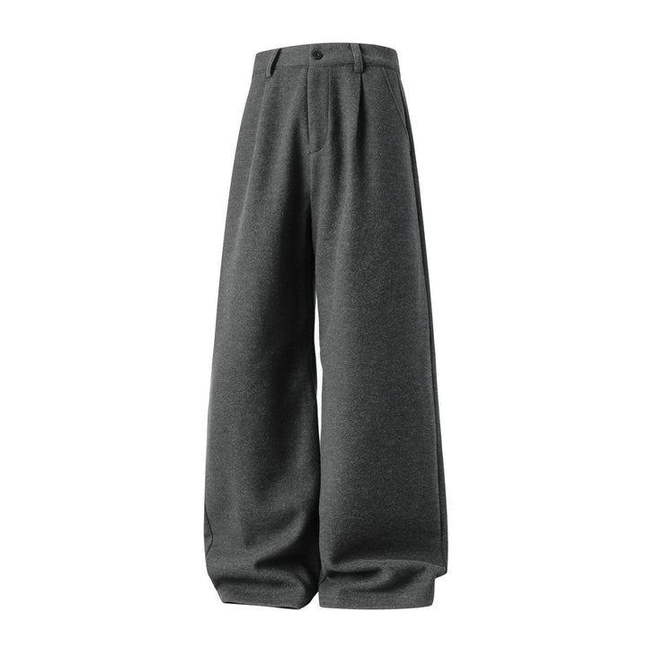 Damen Hochgeschnittene Ballonhose aus Wollmix mit Bundfalten und weiter Silhouette Drune