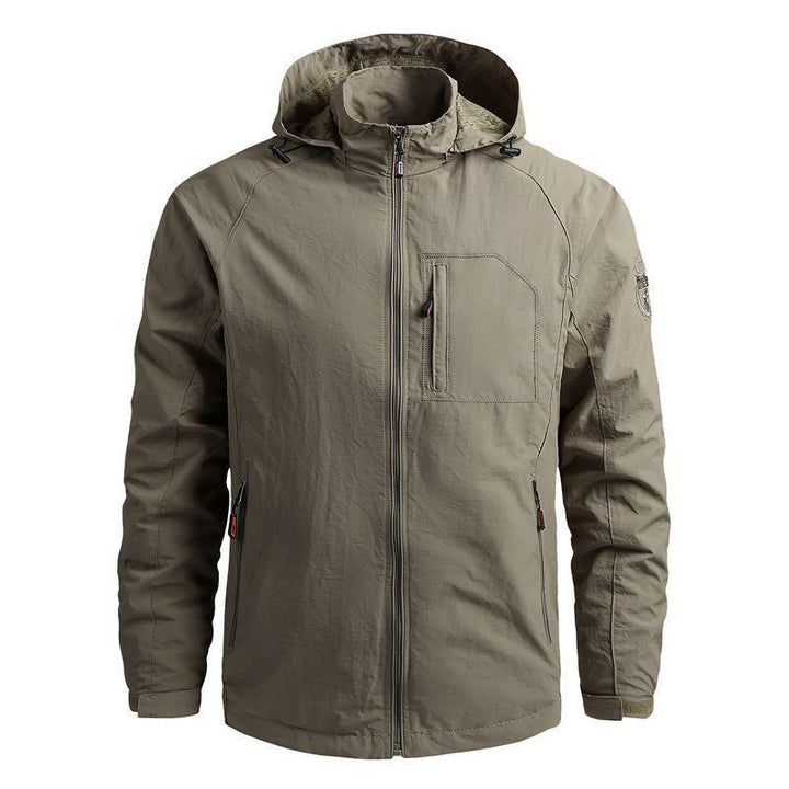 Herren Leichte Outdoor-Jacke mit hohem Kragen und praktischen Taschen Drune
