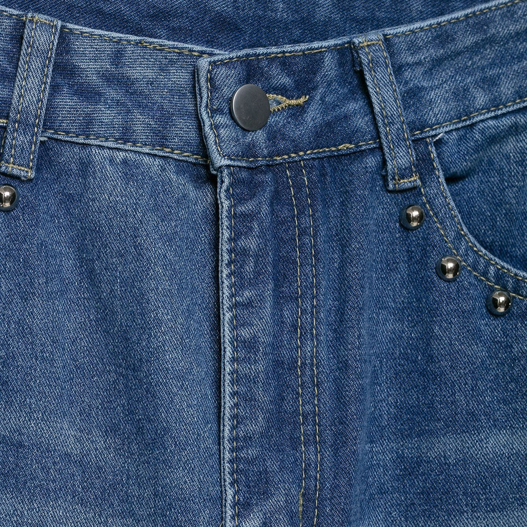 Damen Weite Jeans mit Schmuckdetails Drune
