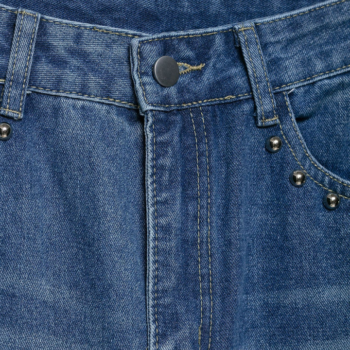 Damen Weite Jeans mit Schmuckdetails Drune