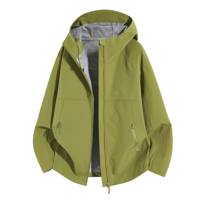 Damen Wetterfeste Kapuzenjacke mit belüftetem Kragen Drune