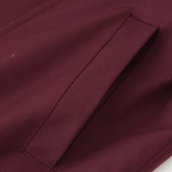 Damen lässige Übergangsjacke mit hohem Kragen und verstellbarem Kordelzug Drune
