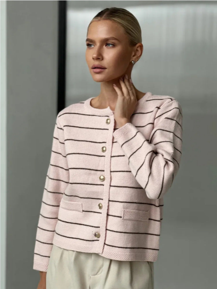 Damen Stylischer Strickblazer Drune
