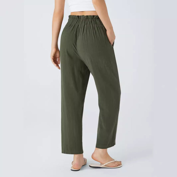 Damen Hochwertige Stoffhose Drune