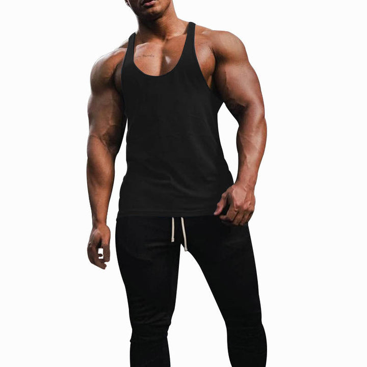 Herren Sporttanktop mit racerback Design und atmungsaktiver Baumwolle Drune