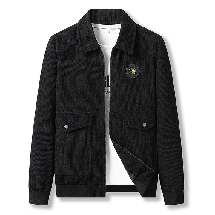 Herren Cordjacke mit praktischem Zip Drune