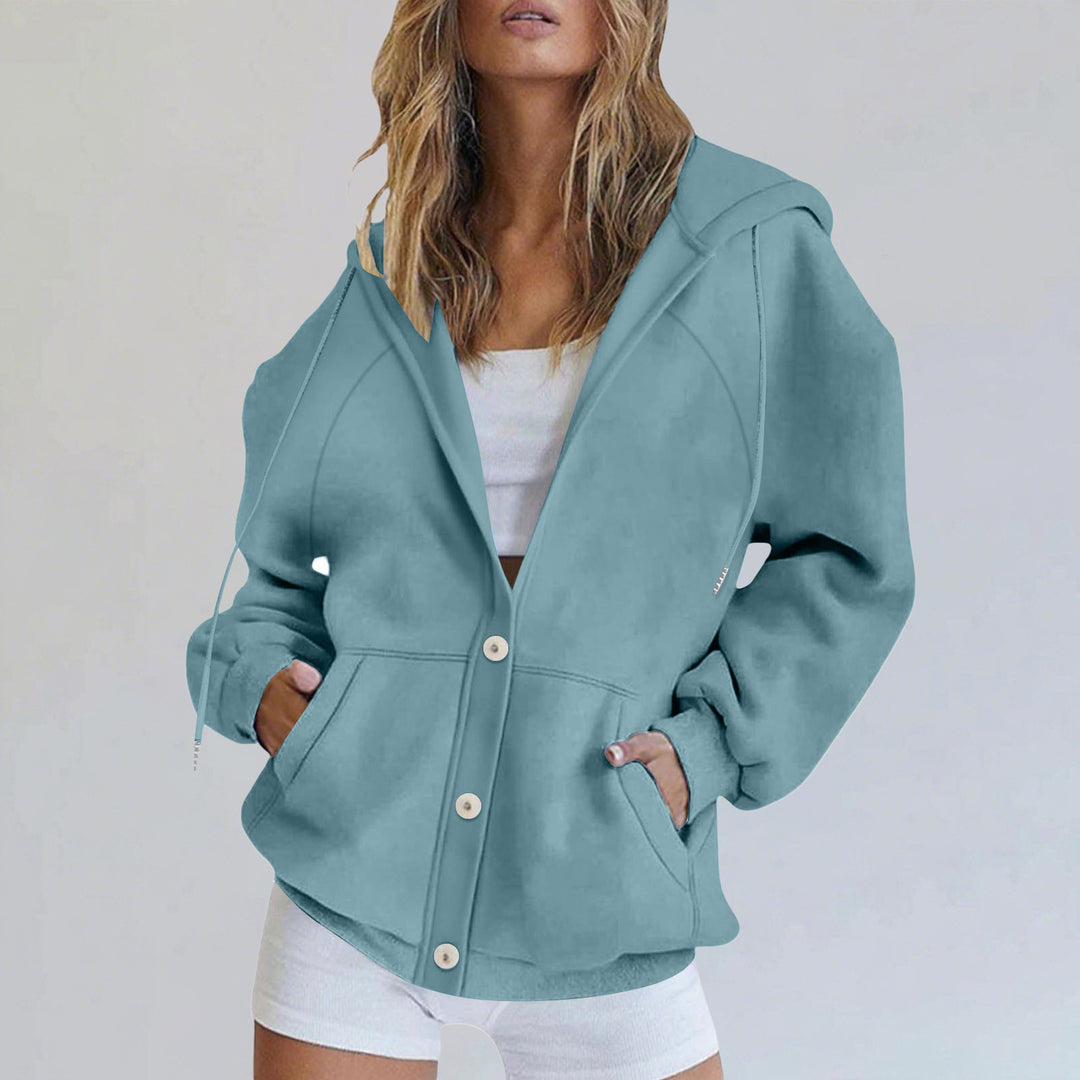 Damen lässige Kapuzenjacke Drune