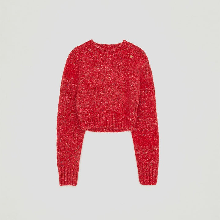 Damen modischer kurz geschnittener Pullover Drune