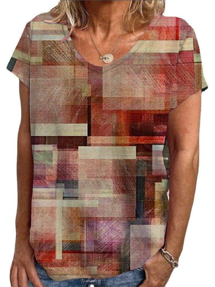 Damen Lockere Bluse mit buntem Paisleymuster Drune