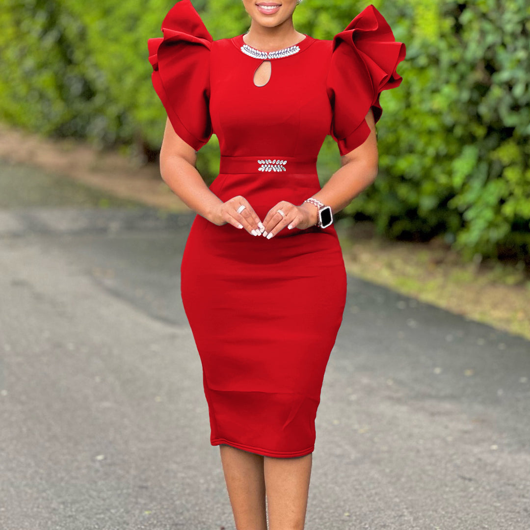 Damen elegante Cocktailkleid Drune