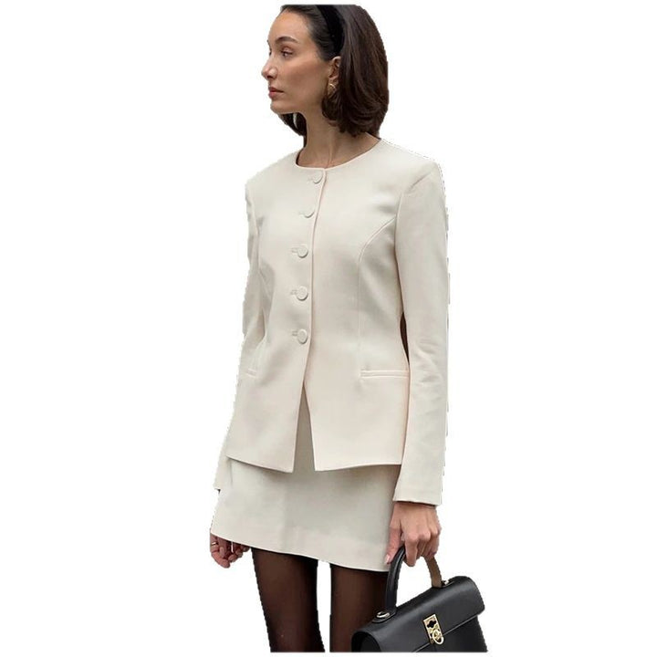 Damen Eleganter Tailored Blazer Drune