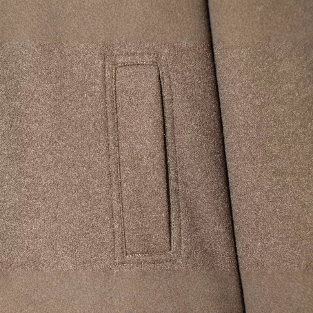 Damen Kurzer Oversize-Mantel mit üppigem Kunstfellkragen Drune