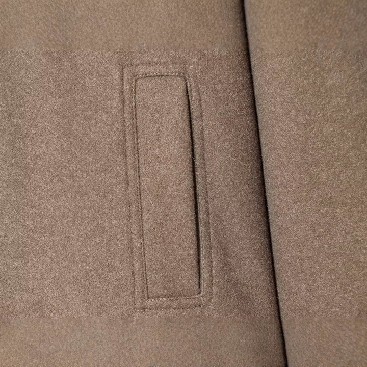 Damen Kurzer Oversize-Mantel mit üppigem Kunstfellkragen Drune