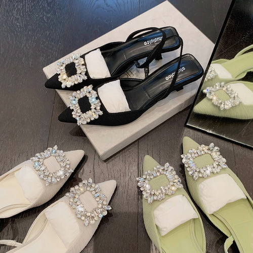 Damen Sling-Pumps mit eleganter Perlenapplikation Drune