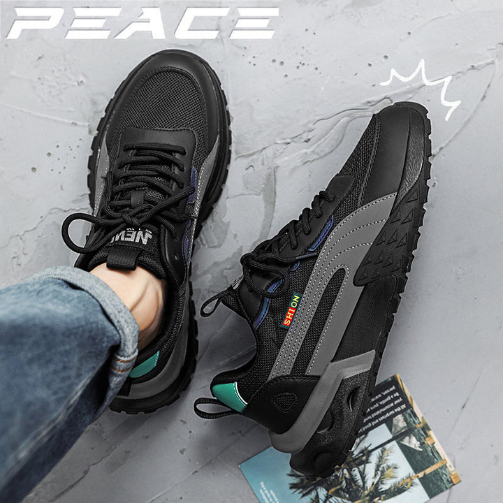 Herren Retro-Outdoor-Sneaker mit profiliertem Trail-Laufsohle und atmungsaktivem Mesh Drune
