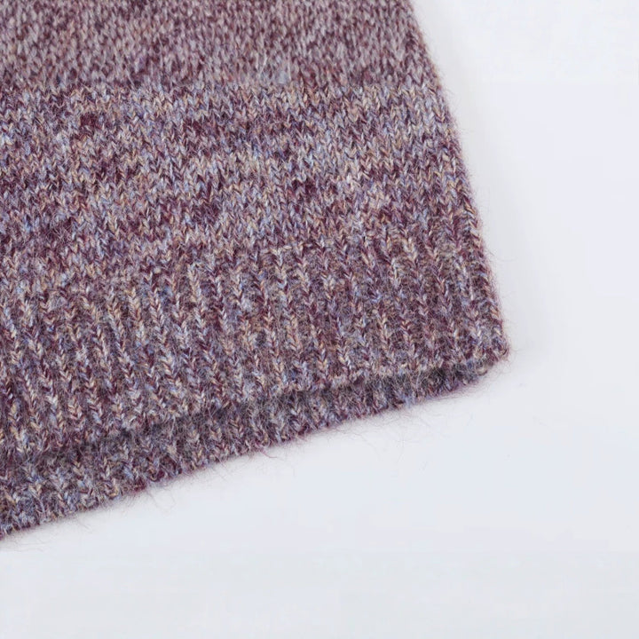 Damen Grobstrick‑Cardigan im Oversize‑Look mit hohem Rippkragen und Knopfleiste Drune