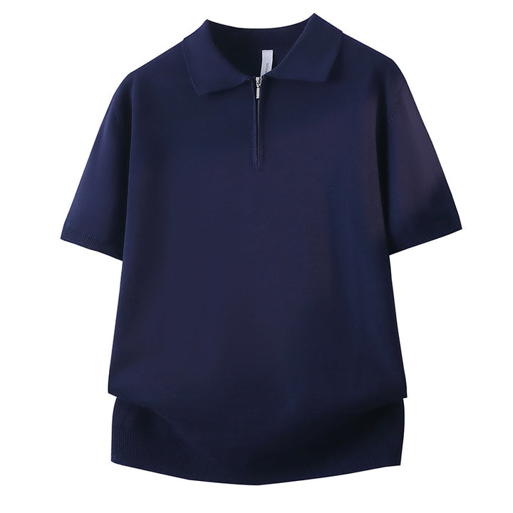 Damen Kurzarm Poloshirt mit Reißverschluss Drune